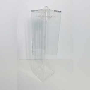 Acrylic Jewelry Display Necklace Keeper Showcase New 14”